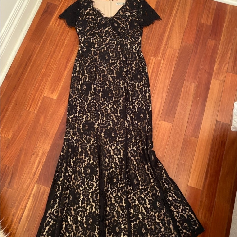 Black Lace Maxi Dress